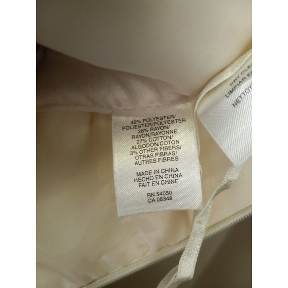 Nine West Ivory/gold Sheath Sleeveless Square Neck Dress W/pockets  Size 10 - Picture 11 of 16